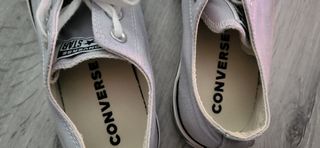 Converse grises plataforma