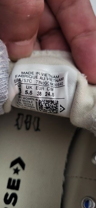 Converse grises plataforma