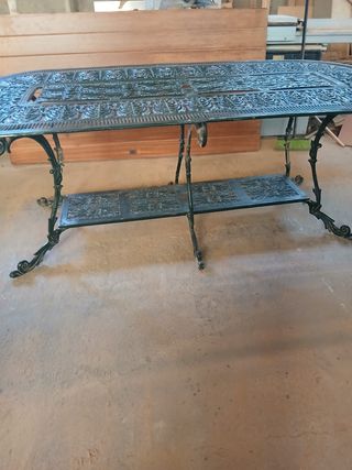 Mesa jardín metal - verde