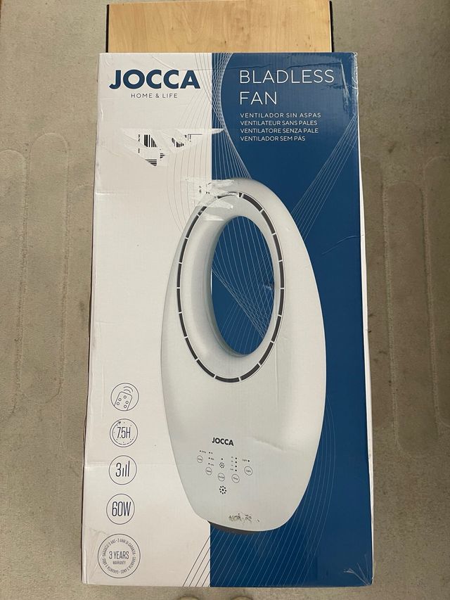 Ventilador Jocca sin aspas blanco