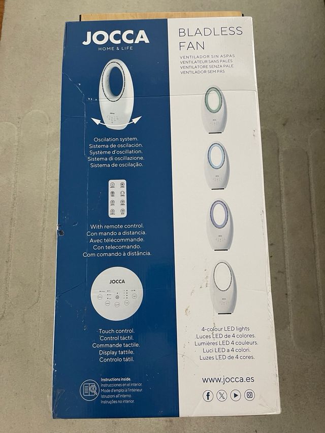 Ventilador Jocca sin aspas blanco