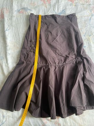 Gonna lunga marrone Y2K cottage fairy cargo