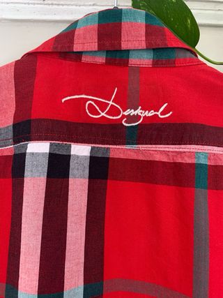 Camicia Desigual rossa a quadri L