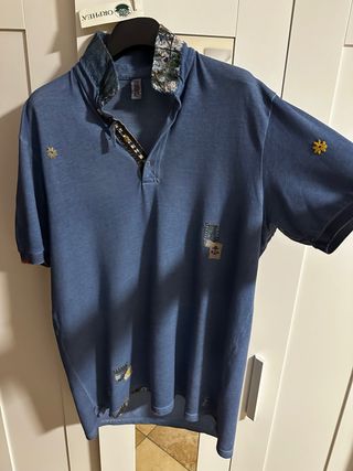 Polo BOB Uomo XXL Blu