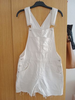 Mono corto vaquero blanco