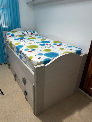 Cama nido infantil gris