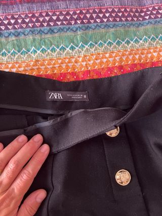 Shorts negros Zara tiro alto