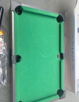 Mesa de billar miniatura Medidas 10X31x51 cm