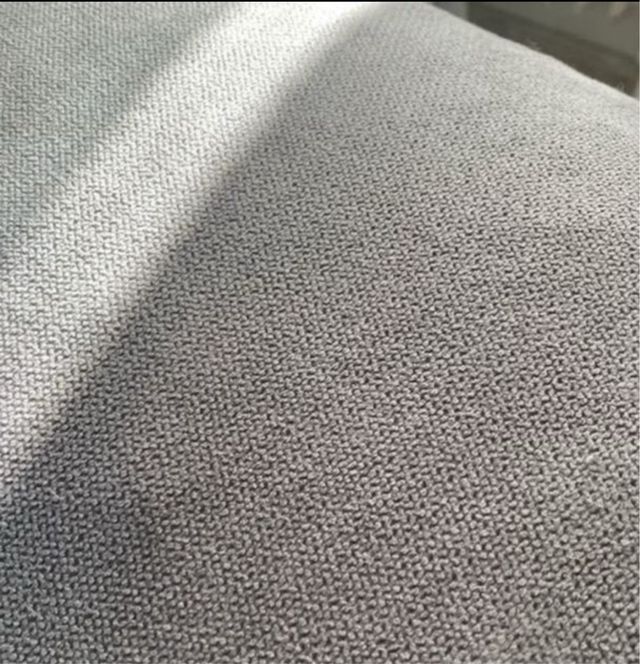 Sofá 3 plazas viscoelástico gris tela mascotas