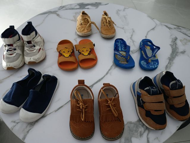 8 zapatos niño - varios estilos