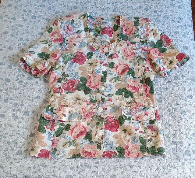 Chaqueta floral vintage