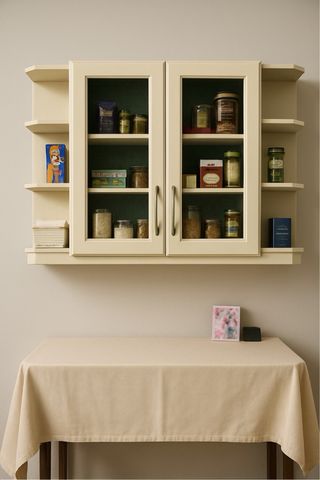 Mueble cocina 3 estantes beige