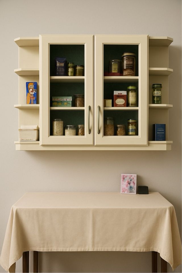 Mueble cocina 3 estantes beige