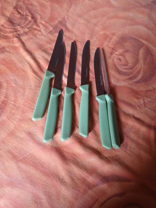 6 Coltelli da cucina verdi