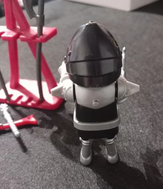 Playmobil caballero medieval con armas y expositor