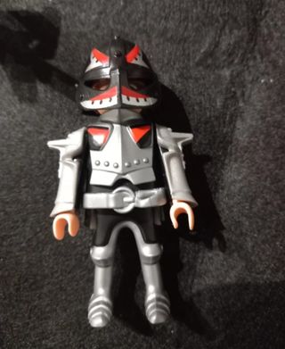 Playmobil caballero medieval con armas y expositor