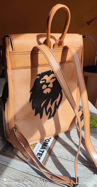 Mochila Cuero Vacuno Artesanal