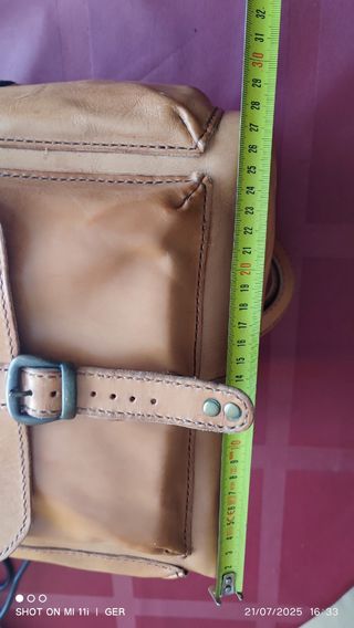 Mochila Cuero Vacuno Artesanal