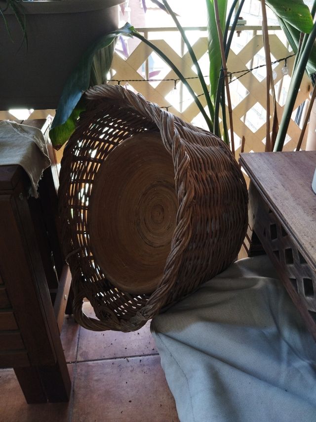 Cesta mimbre vintage