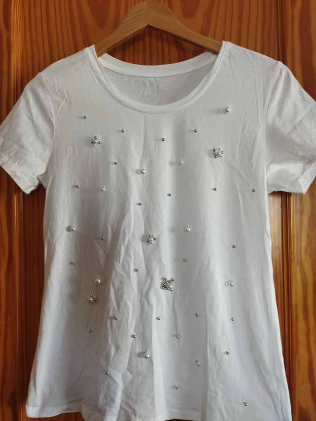Camiseta perlas