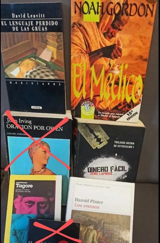 Lote 5 libros tapa blanda