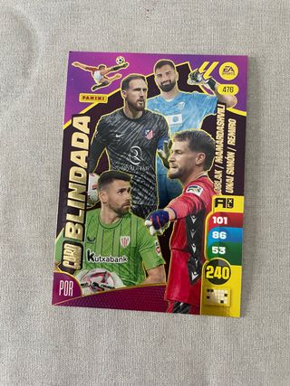 Cromo Blindada Panini - Oblak, Mamardashvili, Unai