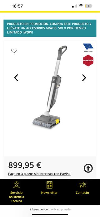 fregadora aspiradora Karcher nueva