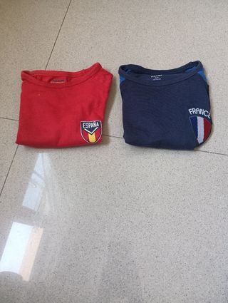 T-shirt per bambini Spagna-Francia