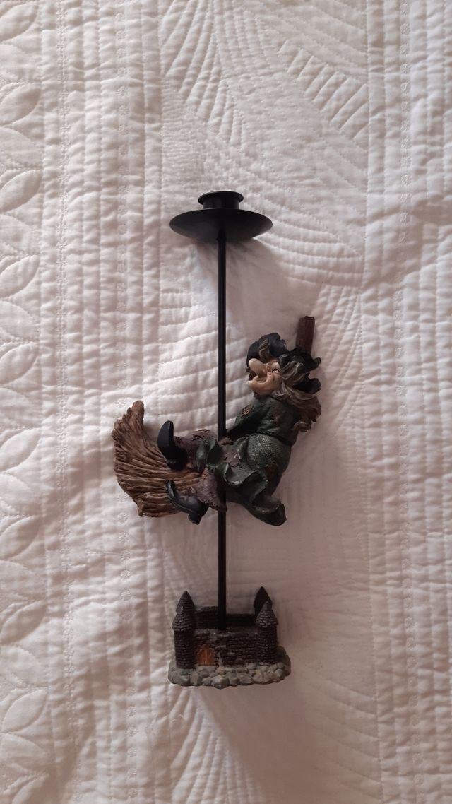 Portavelas Bruja voladora