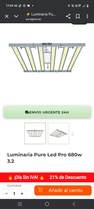 Luminaria Pure Led Pro 680w