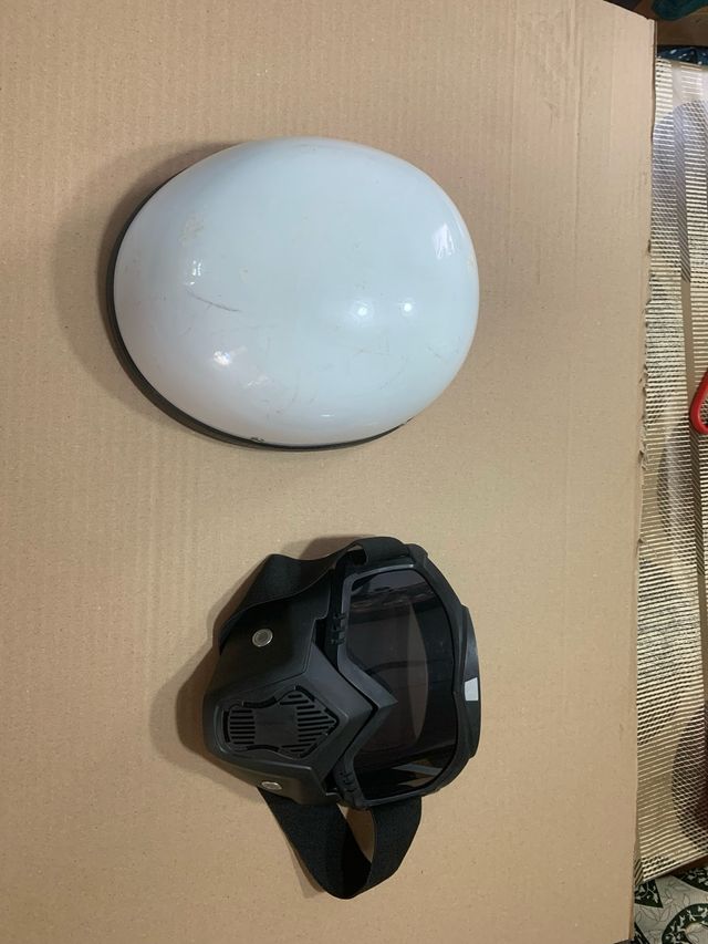 Casco moto + Mascara táctica