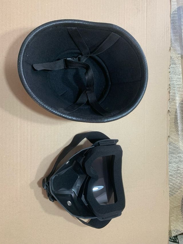 Casco moto + Mascara táctica