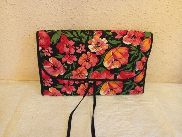 Neceser Flores Rosa y Negro