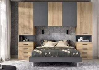 DORMITORIO CON ARMARIO PUENTE MATRIMONIO RMBO