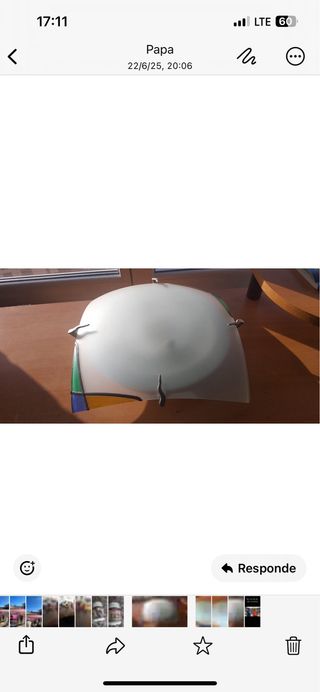 Lámpara techo multicolor