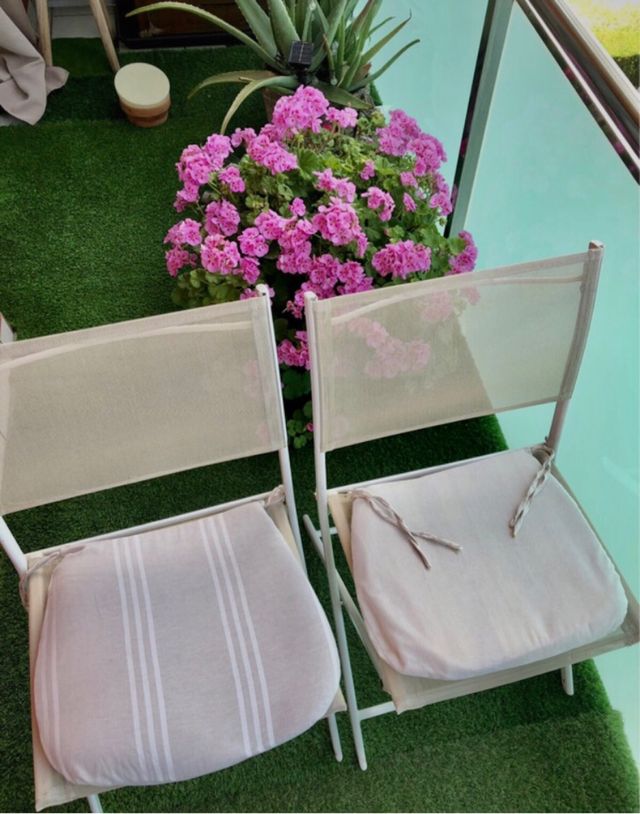 Cojines sillas beige - 2 uds