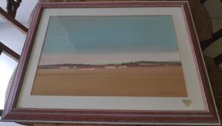 Quadro paisagem - tons terra