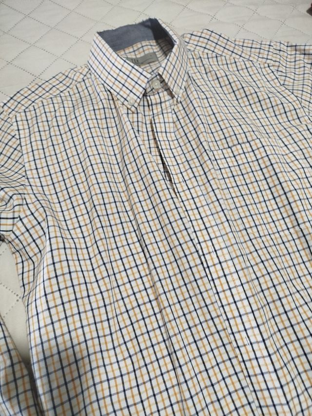 Camisa cuadros hombre - Talla L