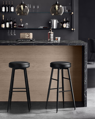 Sgabelli Cucina, Set da 2 Sgabelli Alti da Bar, Se