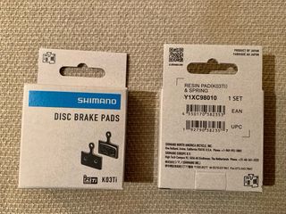 Pastillas freno disco Shimano K03Ti orgánicas