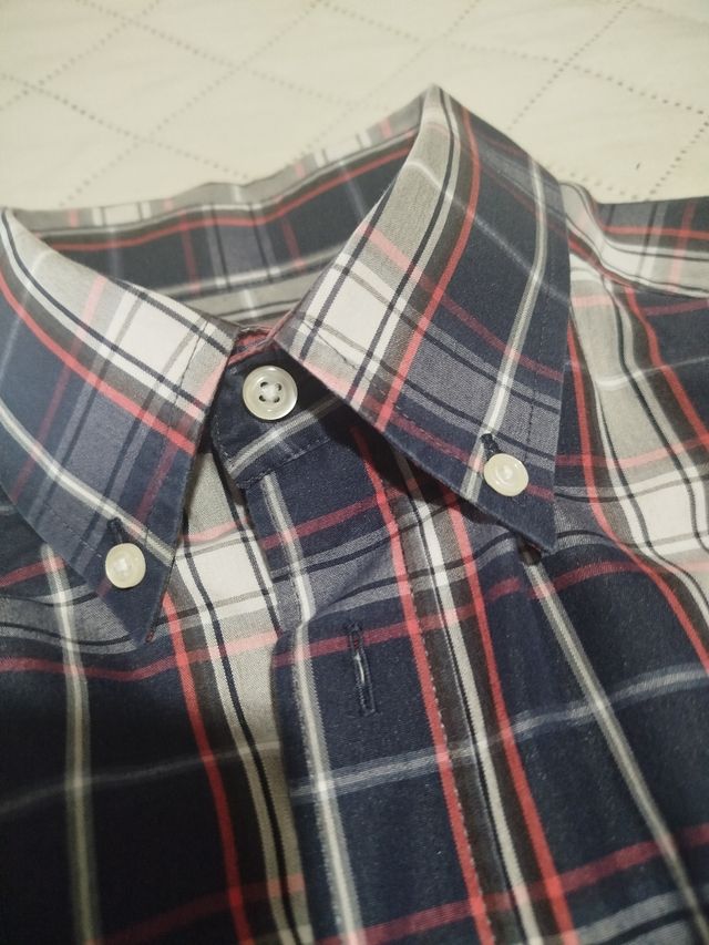 Camisa cuadros hombre - roja, azul