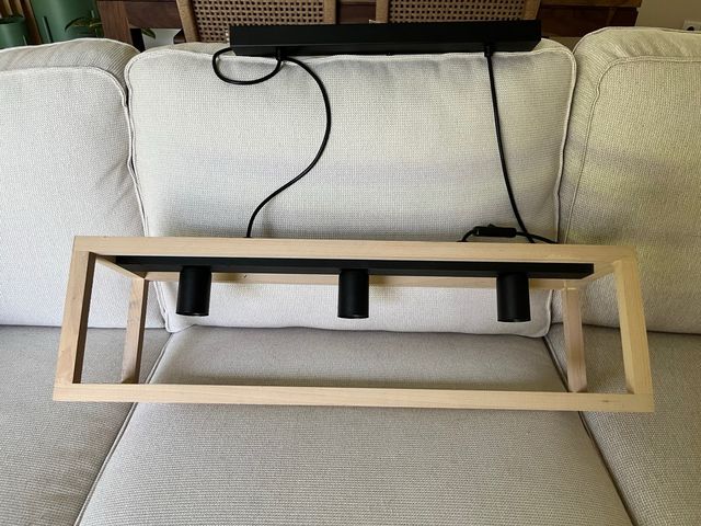 Lámpara techo 3 luces - Roble Negro