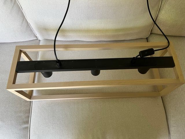 Lámpara techo 3 luces - Roble Negro