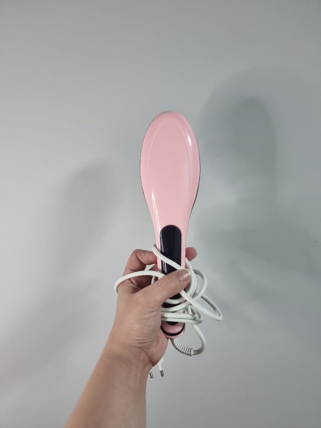 Cepillo Alisador Eléctrico Rosa
