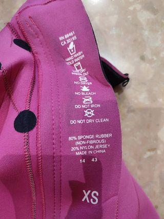 Traje neopreno mujer XS
Zoot mujer Z Force 1.0