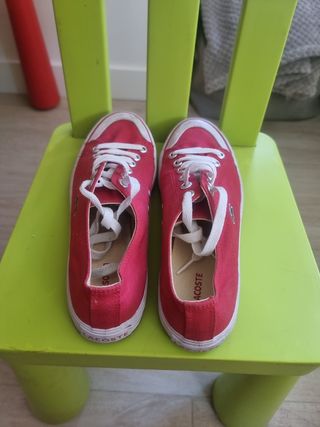 Zapatillas Lacoste rojas 39 