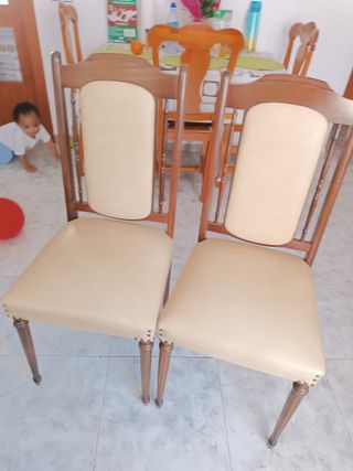 2 sillas comedor vintage