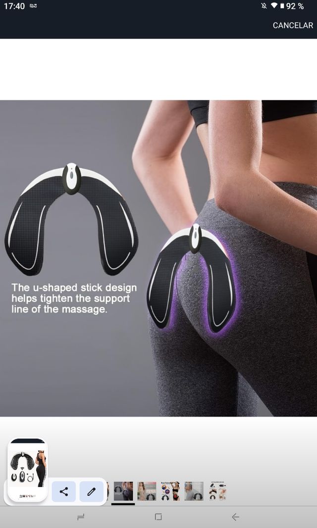 Electroestimulador glúteos