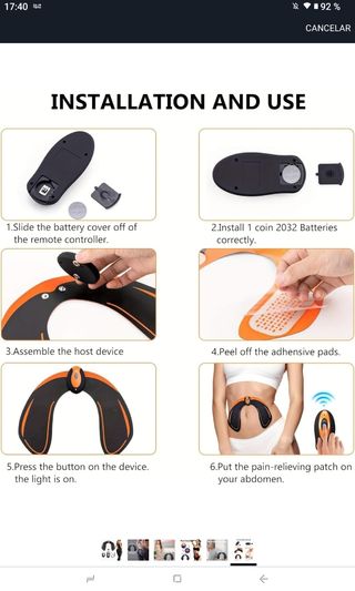 Electroestimulador glúteos