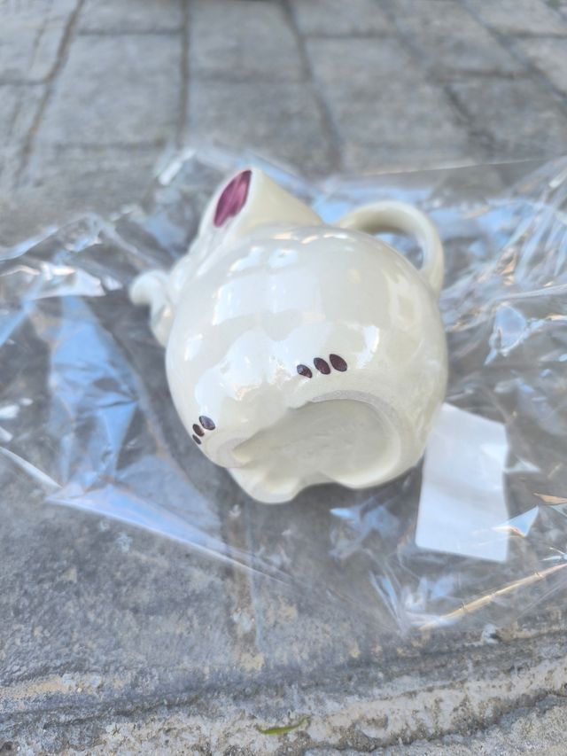 Frasco de elefante de porcelana vintage